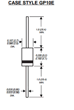 RGP02-18E Datasheet PDF General Semiconductor