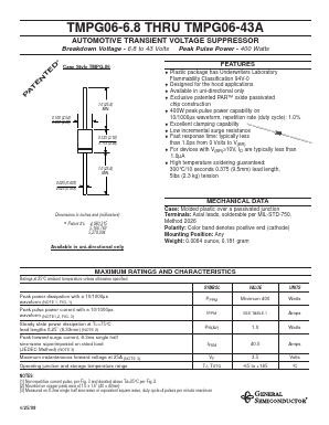 TMPG06-8.2 Datasheet PDF General Semiconductor