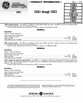 17BF11-A Datasheet PDF General Electric Company