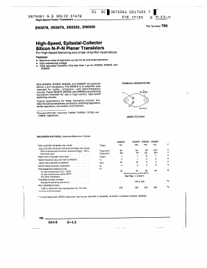 2N5202 Datasheet PDF GE Solid State