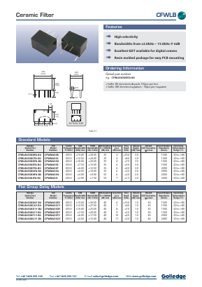 CFWLB455KJFA-B0 Datasheet PDF Golledge Electronics Ltd