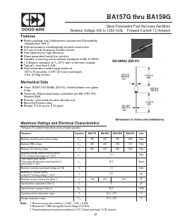 BA159G Datasheet PDF GOOD-ARK
