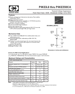 P4KE11A Datasheet PDF GOOD-ARK