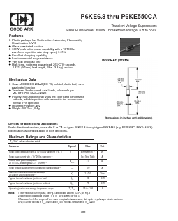 P6KE68 Datasheet PDF GOOD-ARK