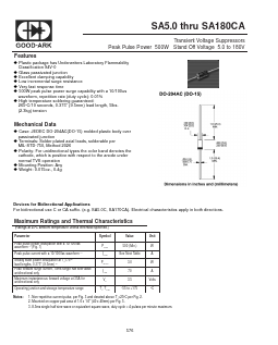 SA5.0CA Datasheet PDF GOOD-ARK