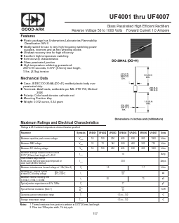 UF4007 Datasheet PDF GOOD-ARK