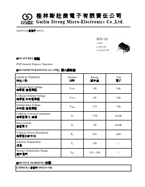 GM9015 Datasheet PDF Guilin Strong Micro-Electronics Co., Ltd.