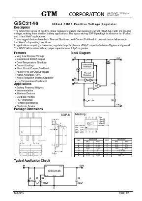 GSC2146-29 Datasheet PDF GTM CORPORATION