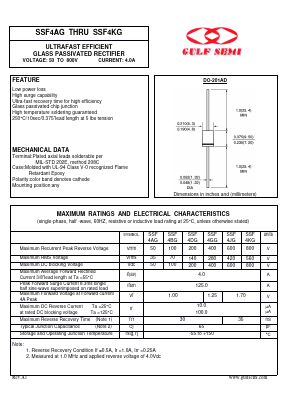 SSF4KG Datasheet PDF Gulf Semiconductor