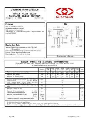 G3SBA10 Datasheet PDF Gulf Semiconductor