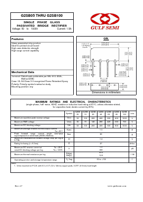 G2SB60 Datasheet PDF Gulf Semiconductor