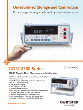GDM-8300 Datasheet PDF Good Will Instrument Co., Ltd.