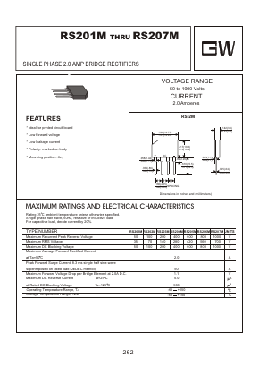 RS204M Datasheet PDF Goodwork Semiconductor Co., Ltd.