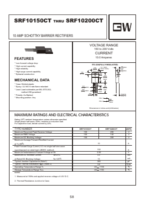 SRF10150CT Datasheet PDF Goodwork Semiconductor Co., Ltd.