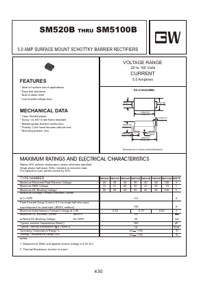 SM520B Datasheet PDF Goodwork Semiconductor Co., Ltd.