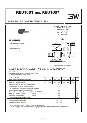 KBJ1003 Datasheet PDF Goodwork Semiconductor Co., Ltd.