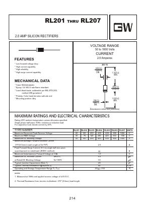 RL201 Datasheet PDF Goodwork Semiconductor Co., Ltd.