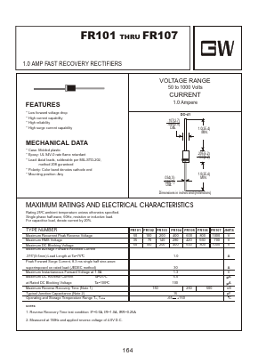 FR101 Datasheet PDF Goodwork Semiconductor Co., Ltd.