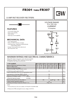 FR303 Datasheet PDF Goodwork Semiconductor Co., Ltd.