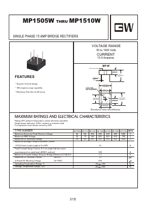 MP1505W Datasheet PDF Goodwork Semiconductor Co., Ltd.