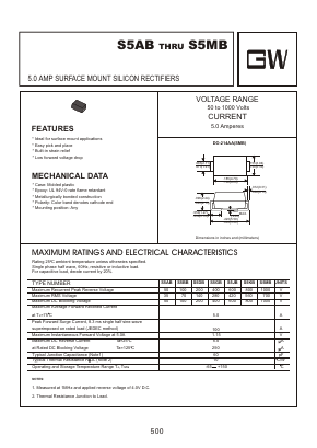 S5AB Datasheet PDF Goodwork Semiconductor Co., Ltd.