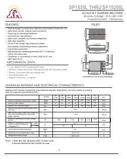 SP15200L Datasheet PDF Gaomi Xinghe Electronics Co., Ltd.