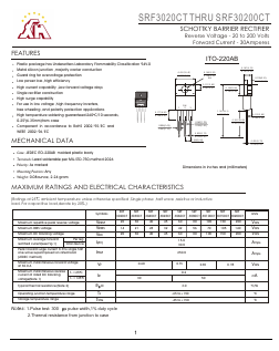 SRF30100CT Datasheet PDF Gaomi Xinghe Electronics Co., Ltd.