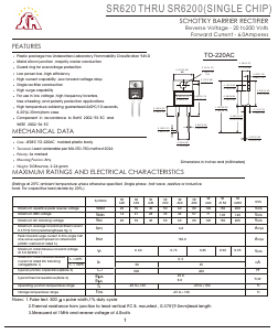 SR6200 Datasheet PDF Gaomi Xinghe Electronics Co., Ltd.