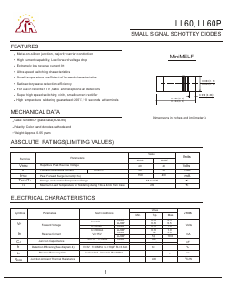 LL60P Datasheet PDF Gaomi Xinghe Electronics Co., Ltd.
