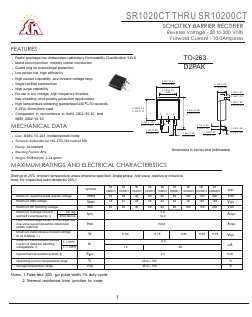 SR1060CT Datasheet PDF Gaomi Xinghe Electronics Co., Ltd.