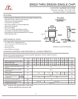 SR840 Datasheet PDF Gaomi Xinghe Electronics Co., Ltd.