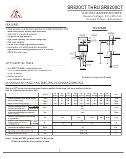 SR850CT Datasheet PDF Gaomi Xinghe Electronics Co., Ltd.