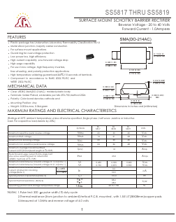 SS5818 Datasheet PDF Gaomi Xinghe Electronics Co., Ltd.