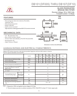 DF08 Datasheet PDF Gaomi Xinghe Electronics Co., Ltd.