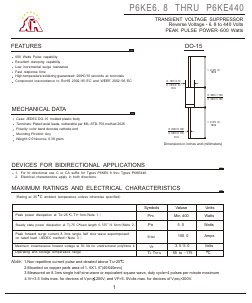 P6KE18 Datasheet PDF Gaomi Xinghe Electronics Co., Ltd.