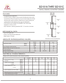 SD101B Datasheet PDF Gaomi Xinghe Electronics Co., Ltd.