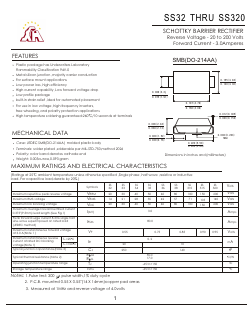 SS310 Datasheet PDF Gaomi Xinghe Electronics Co., Ltd.