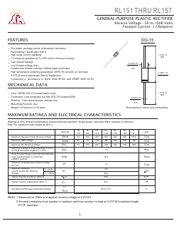 RL152 Datasheet PDF Gaomi Xinghe Electronics Co., Ltd.