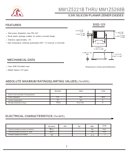 MM1Z5259B Datasheet PDF Gaomi Xinghe Electronics Co., Ltd.