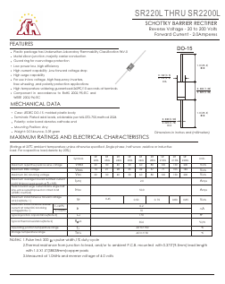 SR2200L Datasheet PDF Gaomi Xinghe Electronics Co., Ltd.