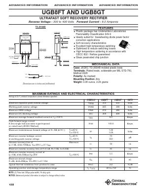 UGB8FT Datasheet PDF General Semiconductor