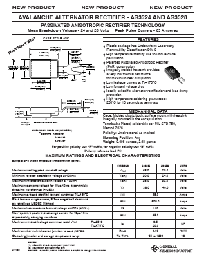 AS3528P Datasheet PDF General Semiconductor