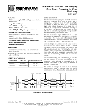 GF9103 Datasheet PDF Gennum -> Semtech