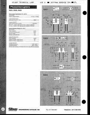 EA31 Datasheet PDF Gilway Technical Lamp 