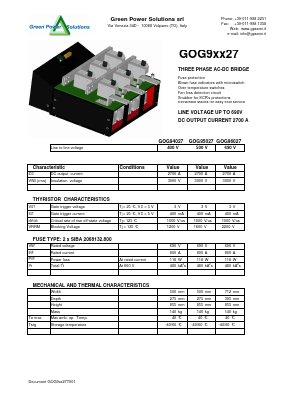 GOG94027 Datasheet PDF Green Power Semiconductors