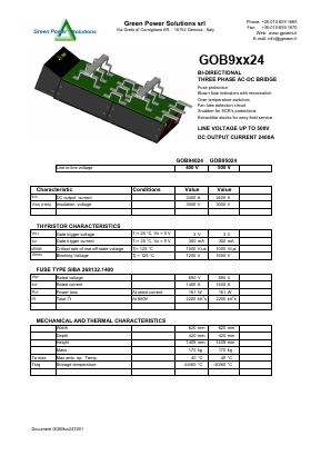 GOB94024 Datasheet PDF Green Power Semiconductors
