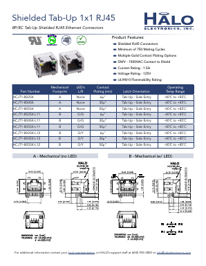 HCJT1-802SK Datasheet PDF HALO Electronics, Inc.