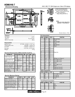 HDM6448-7 Datasheet PDF Hantronix,Inc