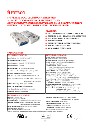 HVP351 Datasheet PDF HITRON ELECTRONICS CORPORTION