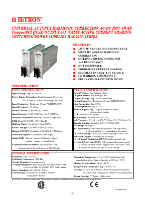 HAC301P Datasheet PDF HITRON ELECTRONICS CORPORTION
